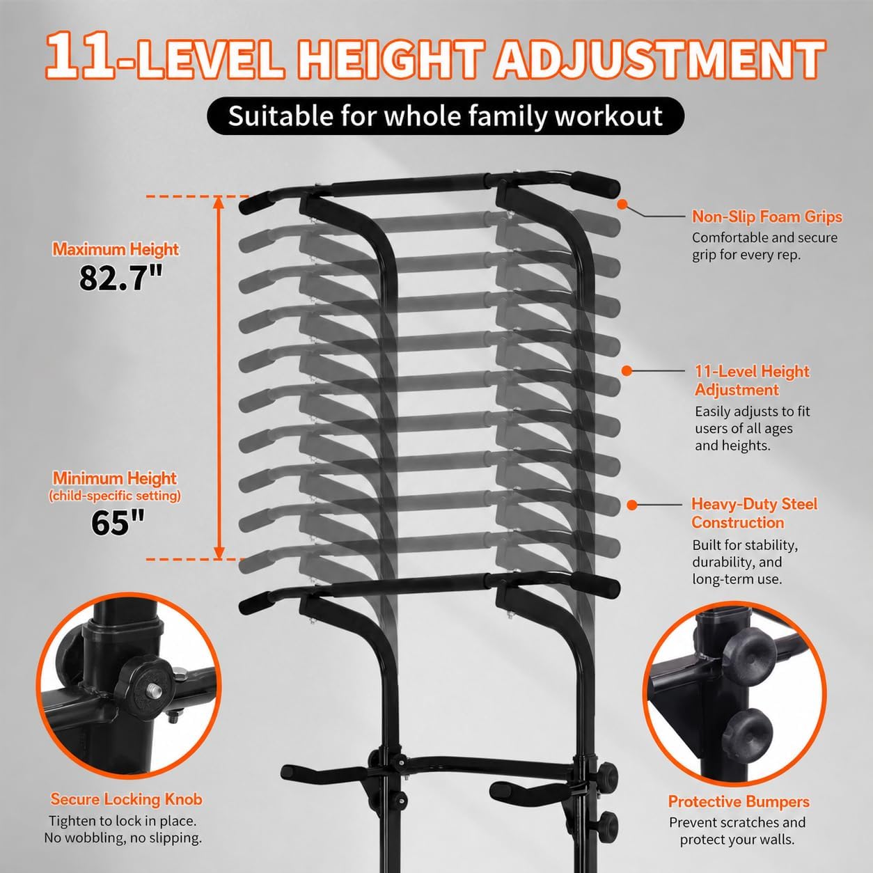 Power Tower for Home Gym, Pull - Pull Up Bar recension och pris