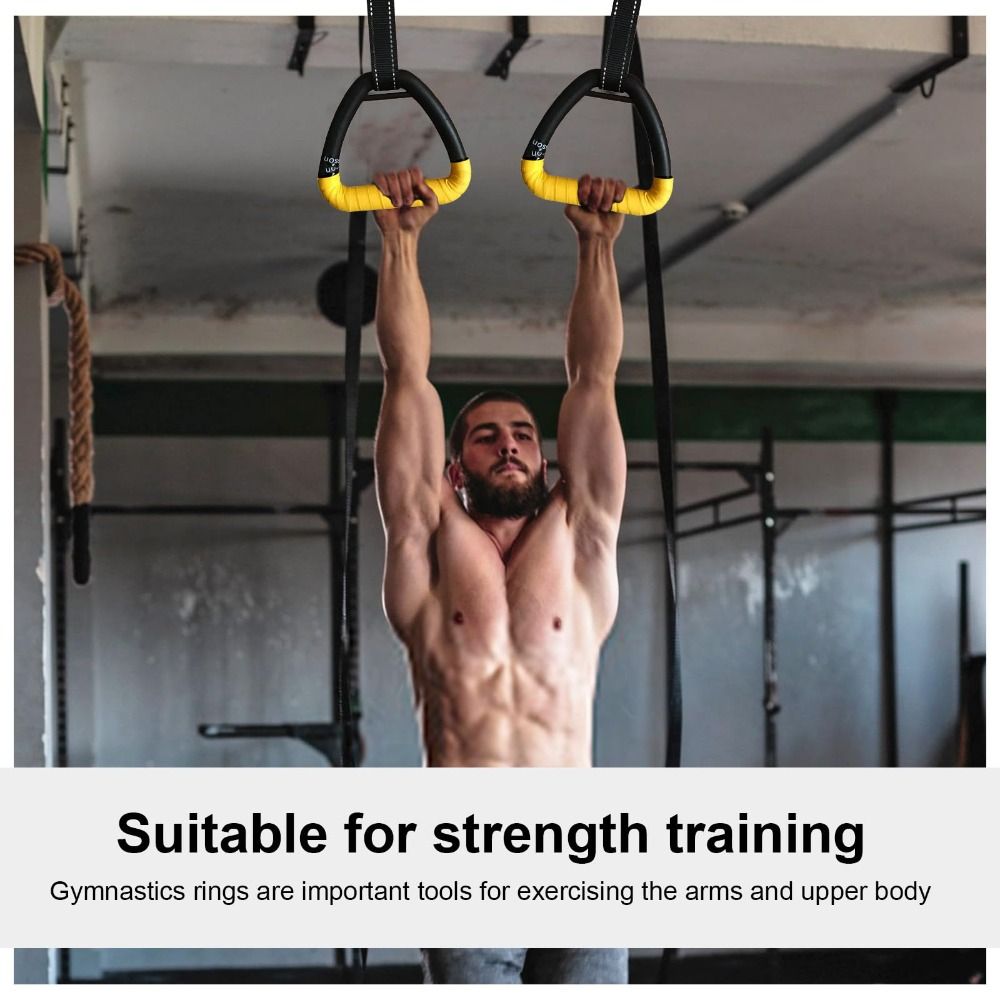 1 Pair Premium No-Punch Gymnas - Gymnastic Ring recension och pris