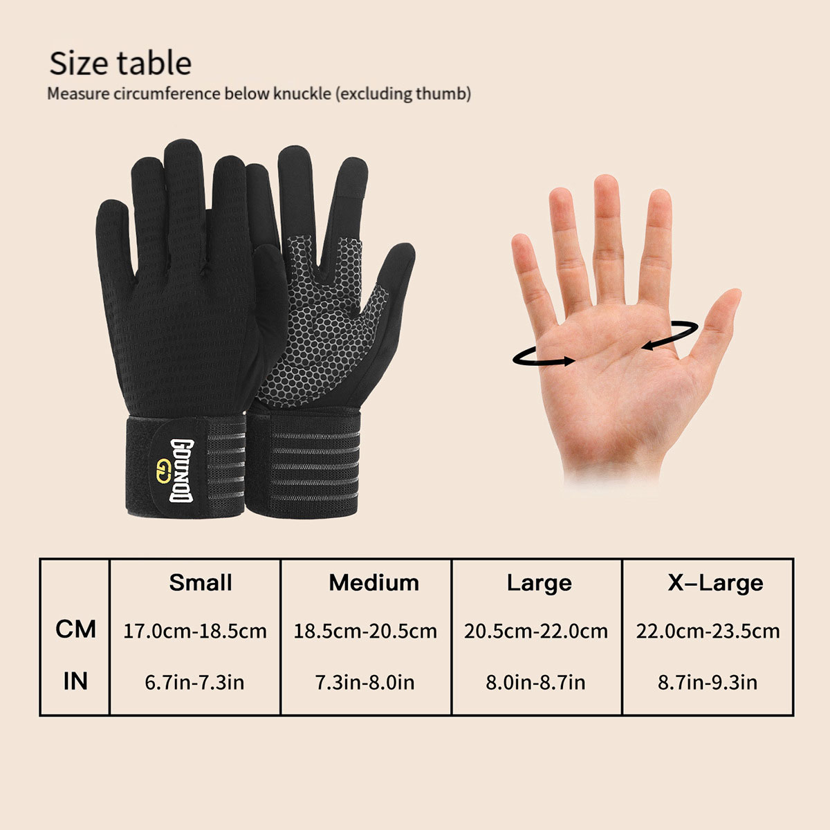 2PC/1PAIR GOUNOD Full-finger F - Weightlifting Gloves recension och pris
