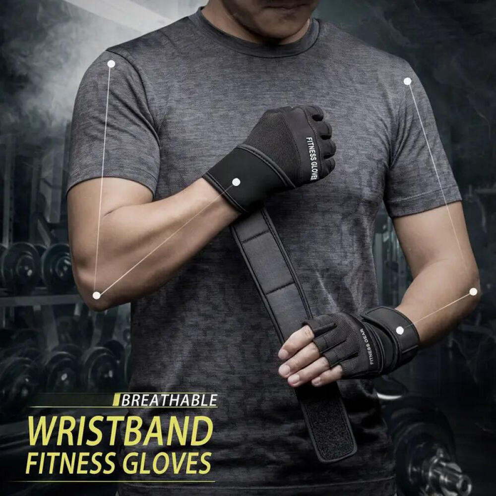 Half Finger Gym Gloves Wear Re - Weightlifting Gloves recension och pris